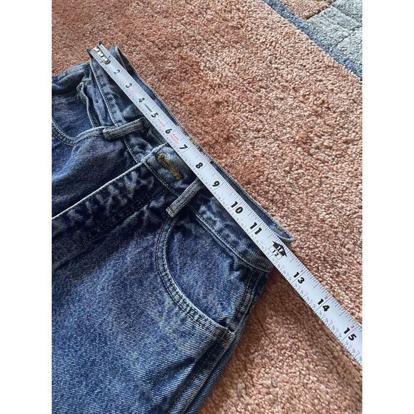 Vintage JCPenney High Waist Mom Jeans Tapered Leg Blue 100% Cotton - Picture 4 of 7